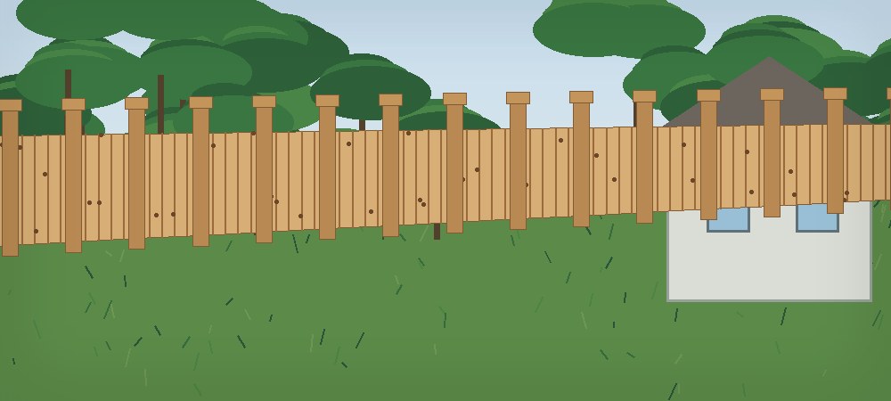Cedar/wood privacy work