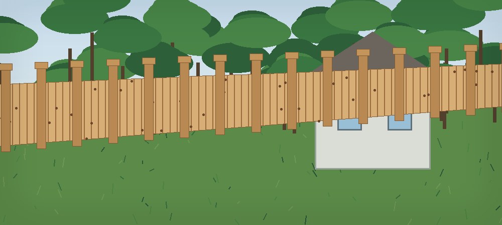 Cedar/wood privacy work