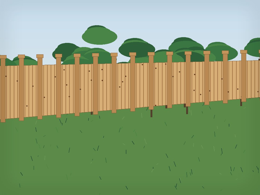 Cedar/wood privacy work