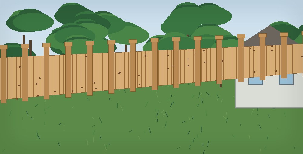 Cedar/wood privacy work