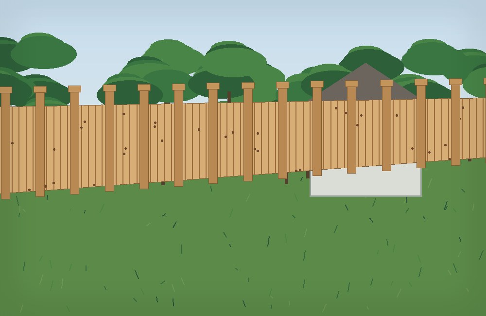Cedar/wood privacy work